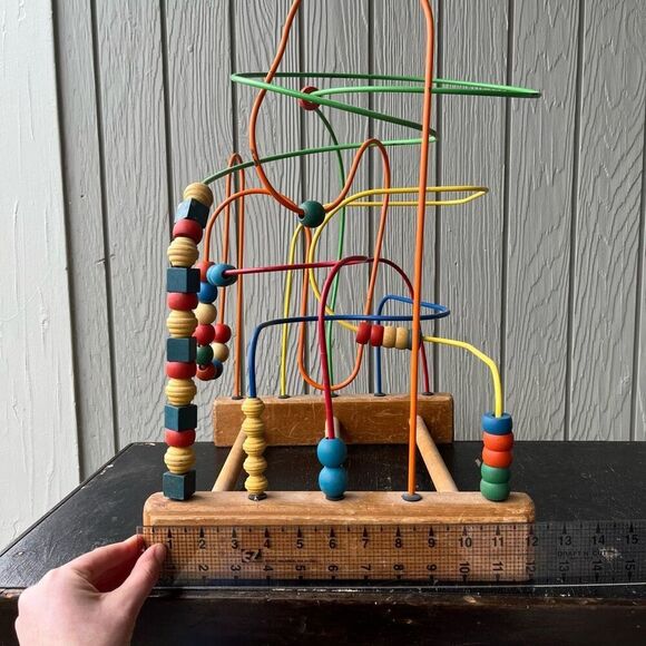 Vintage Educo Super Maze Wooden Children's Toy 20" H × 15" W × 12" D - Picture 15 of 16